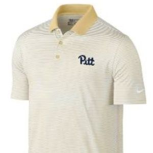 Pitt Panthers Vegas Mini Stripe Polo by Nike Golf